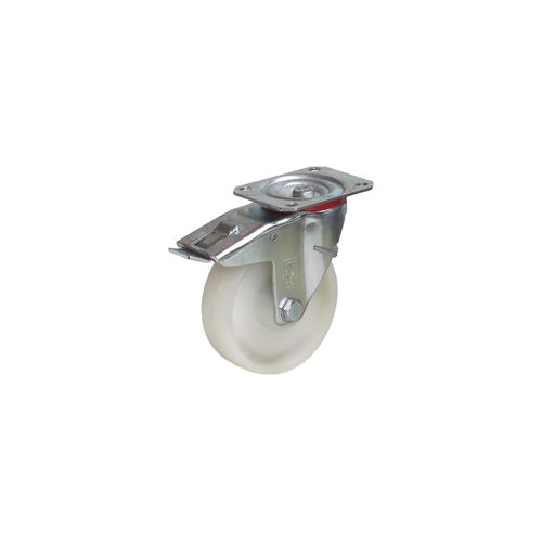 4017976715124 - Polyamid Lenkrolle mit Feststeller 125x38 mm Radgröße - Fetra