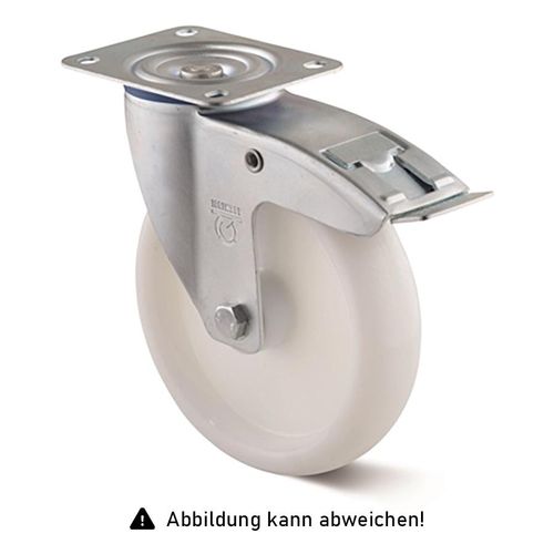 4250448508309 - Rollcart Polyamid- Lenkrolle mit Doppelstop Ø125x35mm 200kg Tragkraft
