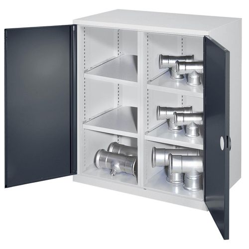 4251142240199 - Systeme Schwerlast-Beistellschränke mit Mitteltrennwand 1110x1000x600mm Doppelwandtüren Modell 76 anthrazitgrau 4251142240199 - Systeme Schwerlast-Beistellschränke mit Mitteltrennwand 1110x1000x600mm Doppelwandtüren Modell 76 anthrazitgrau
