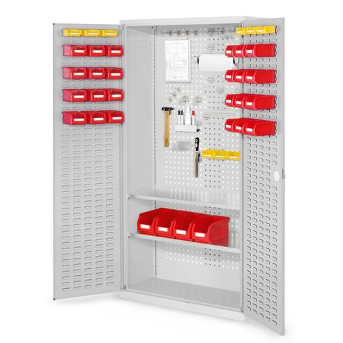 4251142216491 - Systeme ®RasterPlan Werkzeugschrank 1950x1000m Modell 5 Tiefe 410mm Schlitzplattentüren lichtgrau 4251142216491 - Systeme ®RasterPlan Werkzeugschrank 1950x1000m Modell 5 Tiefe 410mm Schlitzplattentüren lichtgrau