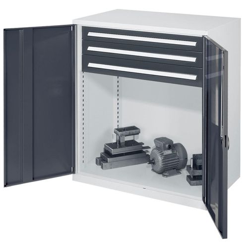 4251142238684 - Systeme Schwerlast-Beistellschränke ohne Mitteltrennwand 1110x1000x600mm Modell 65 Vollblechtüren anthrazitgrau 4251142238684 - Systeme Schwerlast-Beistellschränke ohne Mitteltrennwand 1110x1000x600mm Modell 65 Vollblechtüren anthrazitgrau