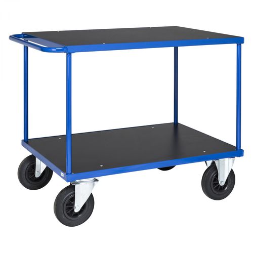 7350112293023 - Kongamek - Tischwagen in blau 1000x600x870mm mit Schiebegriff Gummibereifung und Bremse 7350112293023 - Kongamek - Tischwagen in blau 1000x600x870mm mit Schiebegriff Gummibereifung und Bremse