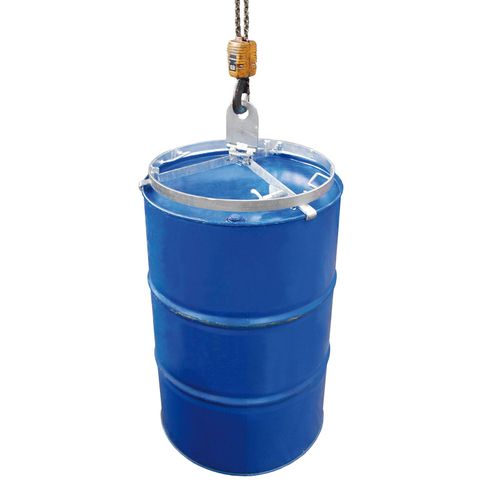 4052462012455 - eurokraft pro Fasstraverse für 200-l-Stahl-Spundfässer verzinkt