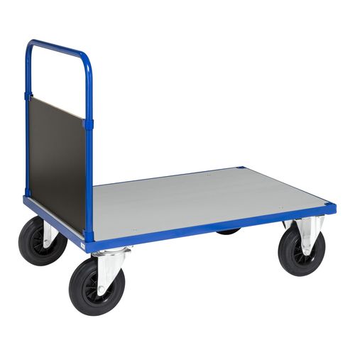 7350050351717 - Kongamek Plattformwagen in blau 1000x700x900mm mit geschlossenem Schiebegriff verzinkter Ladefläche und Gummibereifung ohne Bremse 7350050351717 - Kongamek Plattformwagen in blau 1000x700x900mm mit geschlossenem Schiebegriff verzinkter Ladefläche und Gummibereifung ohne Bremse