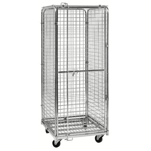 7350050359119 - Rollcontainer KM1200B Sicherheitscontainer 830x720x1840mm (BxLxH) bis 400kg belastbar 2 Lenk- und 2 Bockrollen verzinkt 735