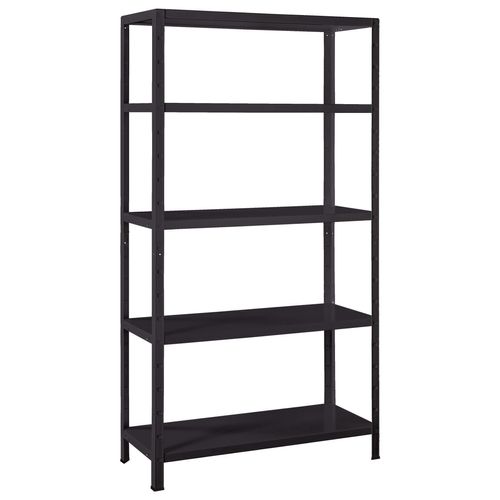4058255101405 - Schulte Regalwelt - Schulte Regal Stecksystem Blackline 1900x1000x450mm mit 5 Böden aus Metall 65kg Fachlast