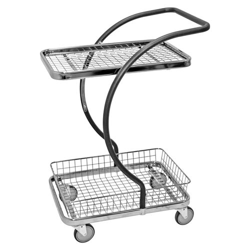7350074805722 - Design Servierwagen KM96203 C-Line Einkaufswagen 450x685x1000mm (BxLxH) bis 120kg belastbar 4 Lenkrollen grau 7350074805722