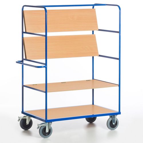 4250448502369 - Etagenwagen klappbar Stahl pulverbeschichtet Traglast (max) 500 kg Enzianblau (RAL 5010) ROLLCART  AUG 07 4250448502369 Rollca
