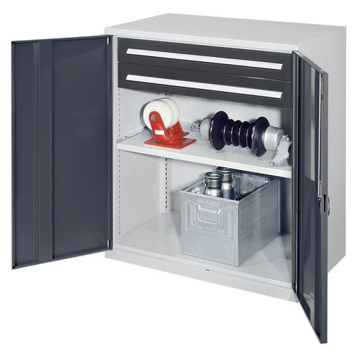4251142238561 - Systeme Schwerlast-Beistellschränke ohne Mitteltrennwand 1110x1000x600mm Modell 61 Vollblechtüren anthrazitgrau 4251142238561 - Systeme Schwerlast-Beistellschränke ohne Mitteltrennwand 1110x1000x600mm Modell 61 Vollblechtüren anthrazitgrau