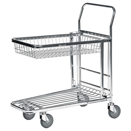 4250448509214 - Rollcart C+C Wagen mit 2 Ladeflächen 750x350 670x310x120mm Rohr Draht 4250448509214 - Rollcart C+C Wagen mit 2 Ladeflächen 750x350 670x310x120mm Rohr Draht