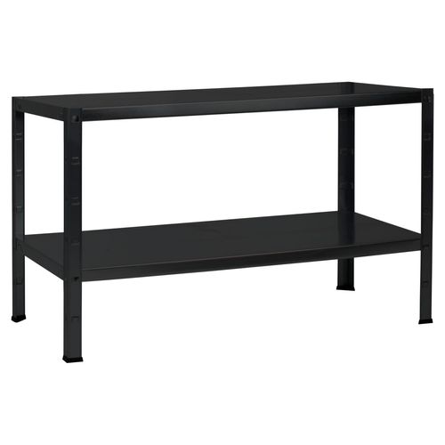 4058255083466 - Schulte Regalwelt - Steckregal mit 2 PowerMAX Fachböden 65 kg Tragkraft 43x100x40 cm (HxBxT) schwarz-Struktur Blackline Lagerregal 4058255083466 - Schulte Regalwelt - Steckregal mit 2 PowerMAX Fachböden 65 kg Tragkraft 43x100x40 cm (HxBxT) schwarz-Struktur Blackline Lagerregal
