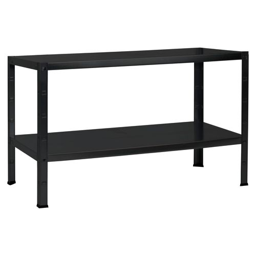 4058255083442 - Schulte Regalwelt - Steckregal mit 2 PowerMAX Fachböden 65 kg Tragkraft 43x100x35 cm (HxBxT) schwarz-Struktur Lagerregal Werkstattregal 4058255083442 - Schulte Regalwelt - Steckregal mit 2 PowerMAX Fachböden 65 kg Tragkraft 43x100x35 cm (HxBxT) schwarz-Struktur Lagerregal Werkstattregal