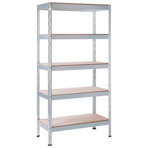 4058255081462 - Schulte Regalwelt - Schwerlastregal mit 5 Holzböden 180x90x40 cm (HxBxT) Traglast pro Ebene ca 90 Kg verzinkt Lagerregal Kellerregal 4058255081462 - Schulte Regalwelt - Schwerlastregal mit 5 Holzböden 180x90x40 cm (HxBxT) Traglast pro Ebene ca 90 Kg verzinkt Lagerregal Kellerregal