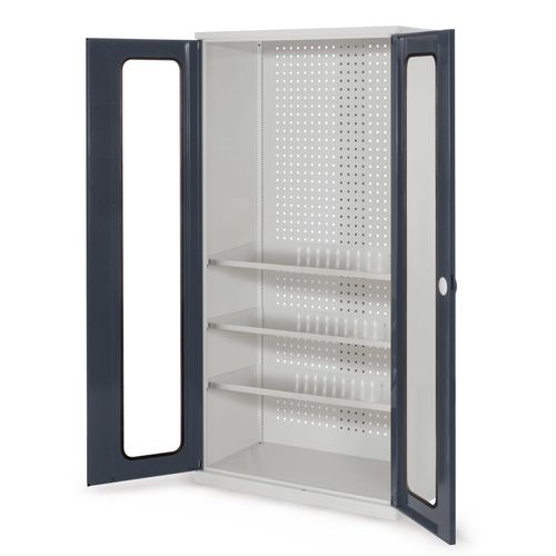 4251142237793 - Systeme ®RasterPlan Werkzeugschrank 1950x1000m Modell 6 Tiefe 500mm Sichtfenstertüren anthrazitgrau 4251142237793 - Systeme ®RasterPlan Werkzeugschrank 1950x1000m Modell 6 Tiefe 500mm Sichtfenstertüren anthrazitgrau