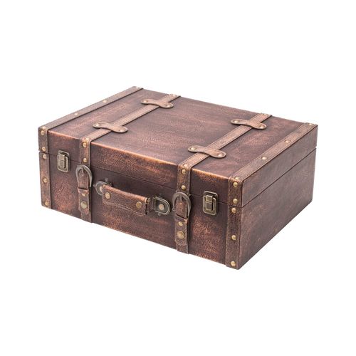 4010537643331 - VKO103 Holzkoffer im Vintage-Design Klassik 44 x 32 x 16 cm - HMF