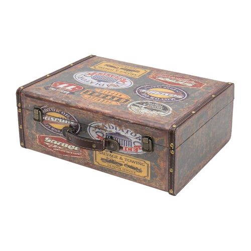 4010537643720 - VKO107 Holzkoffer im Vintage-Design Garage 44 x 32 x 16 cm - HMF