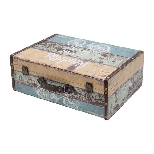4010537643621 - VKO106 Holzkoffer im Vintage-Design Fahrrad 44 x 32 x 16 cm - HMF 4010537643621 - VKO106 Holzkoffer im Vintage-Design Fahrrad 44 x 32 x 16 cm - HMF