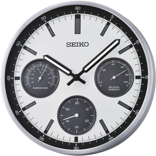4517228839269 - Wanduhr SEIKO bunt (silberfarben weiß) Wanduhren H 49cm QuarzuhrLeuchtzeigerWohnzimmerEsszimmerKücheArbeitszimmerFlur 4517228839269 - Wanduhr SEIKO bunt (silberfarben weiß) Wanduhren H 49cm QuarzuhrLeuchtzeigerWohnzimmerEsszimmerKücheArbeitszimmerFlur