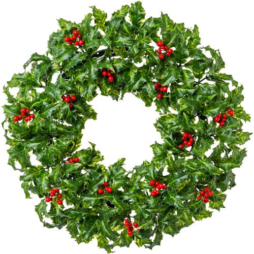 4064118998983 - Dekokranz CREATIV GREEN Weihnachtsdeko grün H600cm Ø5100cm Kunststoff Dekokränze mit Ilex-Beeren 4064118998983 - Dekokranz CREATIV GREEN Weihnachtsdeko grün H600cm Ø5100cm Kunststoff Dekokränze mit Ilex-Beeren