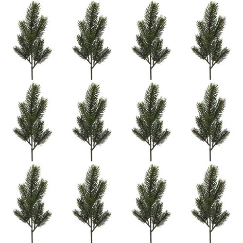 4064118113287 - Winterliche Kunstpflanze CREATIV GREEN Weihnachtsdeko Kunstpflanzen Gr H 40 cm 12 St grün Kunstpflanzen Zweig 12 Stück im Set