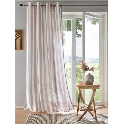 6936782379376 - Vorhang HEINE HOME Gr 1 beige (sand weiß) B135cm H145cm Polyester Gardinen 6936782379376 - Vorhang HEINE HOME Gr 1 beige (sand weiß) B135cm H145cm Polyester Gardinen