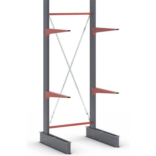 4061753286772 - Kragarmregal Attillo schwer einseitig HxB 2500 x 1000 mm Kragarm 1000 mm Grundregal kaiserkraft