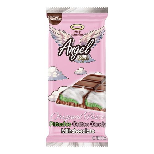 4262451981987 - hashtag SCHMECKT Schokolade Angel Hair Style Pistazie und Zuckerwatte 100 g - Inhalt 2 Flaschen