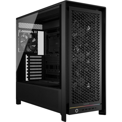 0840440491279 - FRAME 5000D RS Black - Gehäuse - Miditower - Schwarz