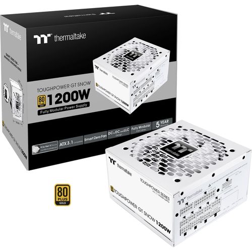 4711658544285 - Netzteil Toughpower GT 1200W Snow ATX31 80+G WH retail