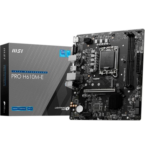 4711377125147 - PRO H610M-E - motherboard - micro ATX - LGA1700 Socket - H610 Mainboard - Intel H610 - Intel LGA1700 socket - DDR5 RAM - Micro-ATX 4711377125147 - PRO H610M-E - motherboard - micro ATX - LGA1700 Socket - H610 Mainboard - Intel H610 - Intel LGA1700 socket - DDR5 RAM - Micro-ATX