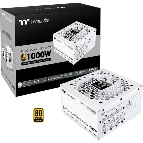 4711658544186 - Netzteil Toughpower GT 1000W Snow ATX31 80+G WH retail