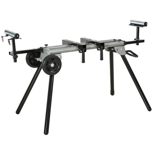 4251774975100 - Gehrungssägetisch schwarz silber 1235-245 x 73 x 96 cm (BxTxH) Arbeitsbock Sägegestell Universal Sägetisch Kreissäge