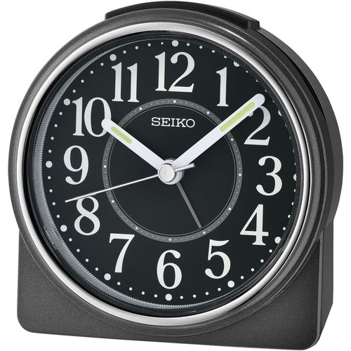 4517228840128 - Quarzwecker SEIKO schwarz Wecker Wecker Schlafzimmer Leuchtzeiger durchlaufende Sekunde