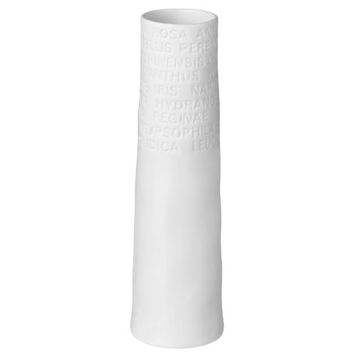 4045289124395 - Vase (DH 4x17 cm) DH 4x17 cm weiß Blumenvase Blumengefäß