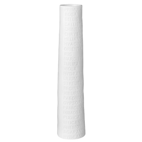 4045289124418 - Vase (DH 4x23 cm) DH 4x23 cm weiß Blumenvase Blumengefäß