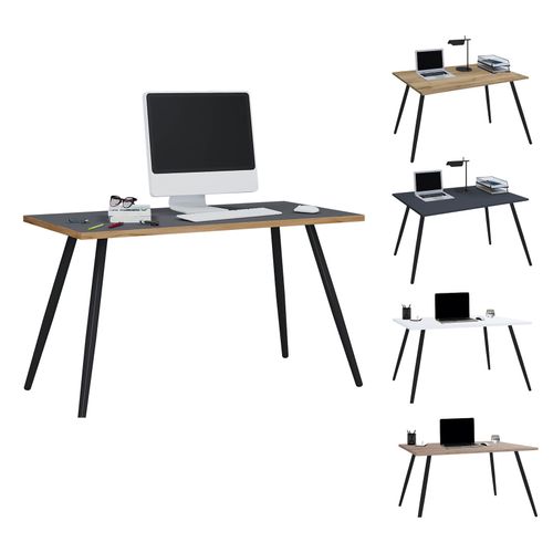 4051814442926 - Schreibtisch Computertisch Bürotisch Skandanivischer Retro Look Salia 138x50 cm 4051814442926 - Schreibtisch Computertisch Bürotisch Skandanivischer Retro Look Salia 138x50 cm