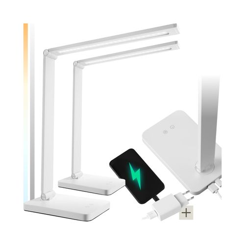 4061173288387 - tectake® Schreibtischlampe LED 5 W dreh- neig- und klappbar Touchpanel inklusive USB-Anschluss 4061173288387 - tectake® Schreibtischlampe LED 5 W dreh- neig- und klappbar Touchpanel inklusive USB-Anschluss