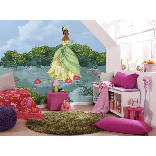 4055065411090 - Fototapete KOMAR Digitaldruck Vlies - Tiana Lucky Pond - Größe 300 x 250 cm bunt Rollen Vlies Tapeten Kinderzimmer