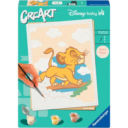 4005556258987 - Malen nach Zahlen RAVENSBURGER CreArt Hello Baby Simba bunt Malvorlagen KinderB18cm H24cm für Erwachsene Made in Europe B18cm H24cm 4005556258987 - Malen nach Zahlen RAVENSBURGER CreArt Hello Baby Simba bunt Malvorlagen KinderB18cm H24cm für Erwachsene Made in Europe B18cm H24cm