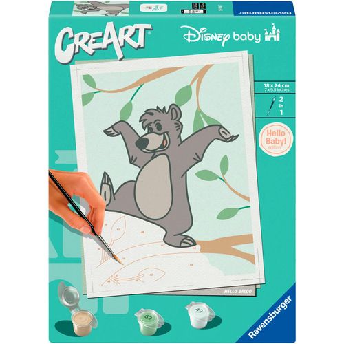 4005556259007 - Malen nach Zahlen RAVENSBURGER CreArt Hello Baby Baloo bunt Malvorlagen KinderB18cm H24cm für Erwachsene Made in Europe B18cm H24cm 4005556259007 - Malen nach Zahlen RAVENSBURGER CreArt Hello Baby Baloo bunt Malvorlagen KinderB18cm H24cm für Erwachsene Made in Europe B18cm H24cm