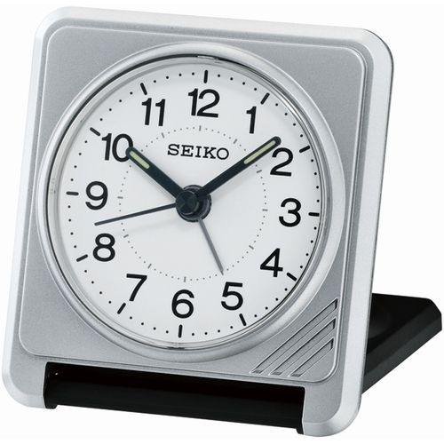 4517228828447 - Reisewecker SEIKO QHT015S grau Wecker Wecker Schlafzimmer Beleuchtung Leuchtzeiger Reisewecker