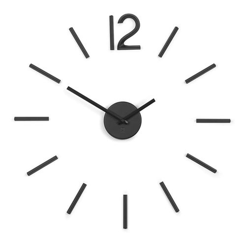 0028295522809 - Umbra BLINK DIY Quarz Wanduhr ohne Rahmen als Wanddekoration aus Metall mit Ziffern zum Aufkleben