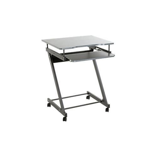 4001070248893 - Computerwagen HAKU 2 Ablageflächen bis 15 kg 4 Rollen B 600 x T 490 x H 750 mm Stahl Holz anthrazit