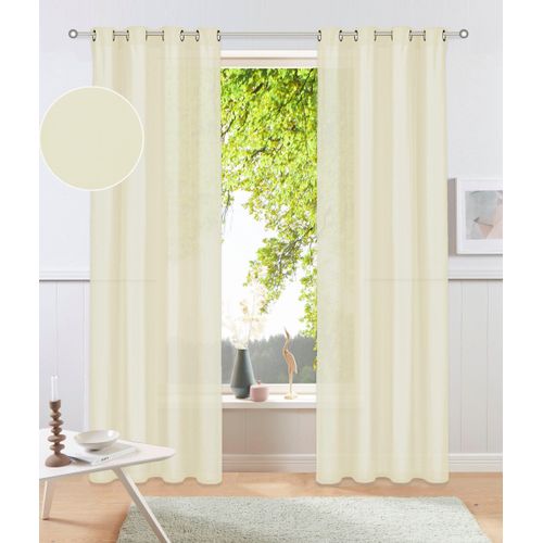 6941446627427 - my home Vorhang »Raja« (2 St) 2er-Set Bestseller einfarbig modern pflegeleichte Mikrofaser