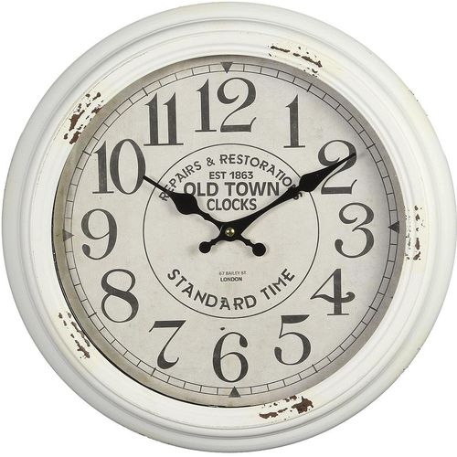4050223846424 - Wanduhr Wanduhr - weiss 37cm Wanduhren Gr B H T 37 cm x 37 cm x 5 cm weiß Wanduhren 4050223846424 - Wanduhr Wanduhr - weiss 37cm Wanduhren Gr B H T 37 cm x 37 cm x 5 cm weiß Wanduhren