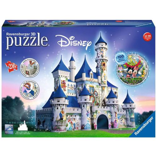 4005556125876 - Disney Castle 3D Puzzle 216pcs 3D Puzzle 4005556125876 - Disney Castle 3D Puzzle 216pcs 3D Puzzle