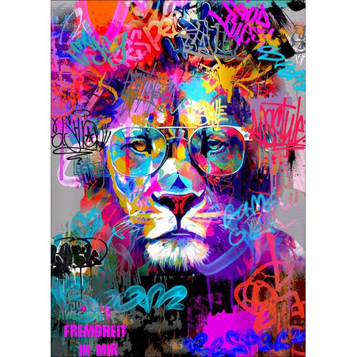 4019449519086 - Aludibondbild GRAFFITI LION