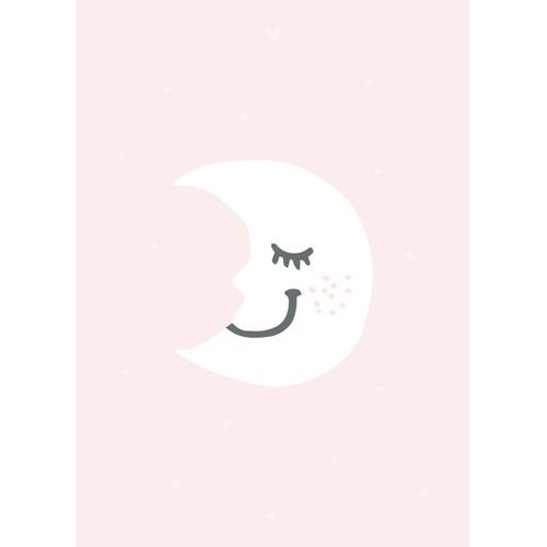 8714597588668 - Bild mit Rahmen REINDERS Pink Moon Bilder Gr B H T 50 cm x 70 cm x 16 cm 1 St rosa Bilder mit Rahmen
