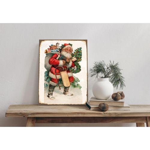 4067437115277 - Alu-Dibond-Druck QUEENCE Weihnachtsmann rot (farbe bild(er) rot) B20cm H30cm T02cm Alu Dibond Bilder Geschenke Schild 4067437115277 - Alu-Dibond-Druck QUEENCE Weihnachtsmann rot (farbe bild(er) rot) B20cm H30cm T02cm Alu Dibond Bilder Geschenke Schild