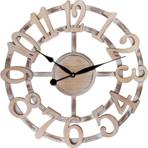 4250965953316 - Wanduhr MYFLAIR MÖBEL & ACCESSOIRES - Natur - Wanduhren Gr B H 6 cm x 70 cm beige (natur) Wanduhren XXL rund Ø 60 cm dekorativ in Küche & Wohnzimmer 4250965953316 - Wanduhr MYFLAIR MÖBEL & ACCESSOIRES - Natur - Wanduhren Gr B H 6 cm x 70 cm beige (natur) Wanduhren XXL rund Ø 60 cm dekorativ in Küche & Wohnzimmer